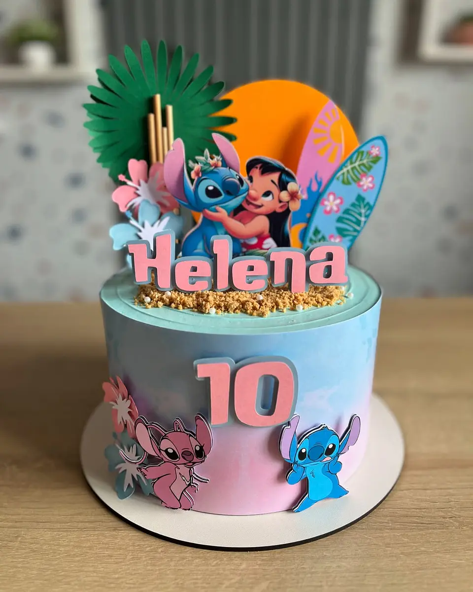 Topo de bolo Lilo e stitch  1