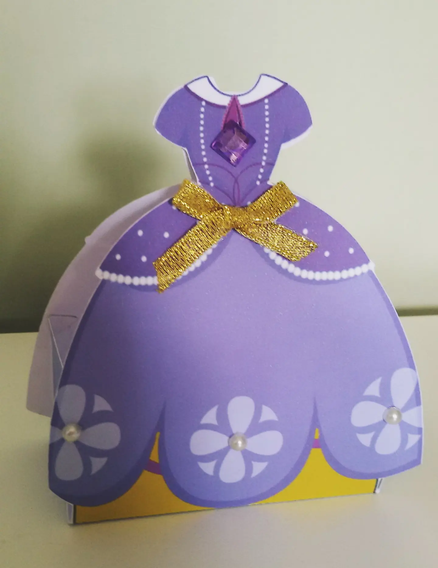 Caixa vestido princesa Sofia  1