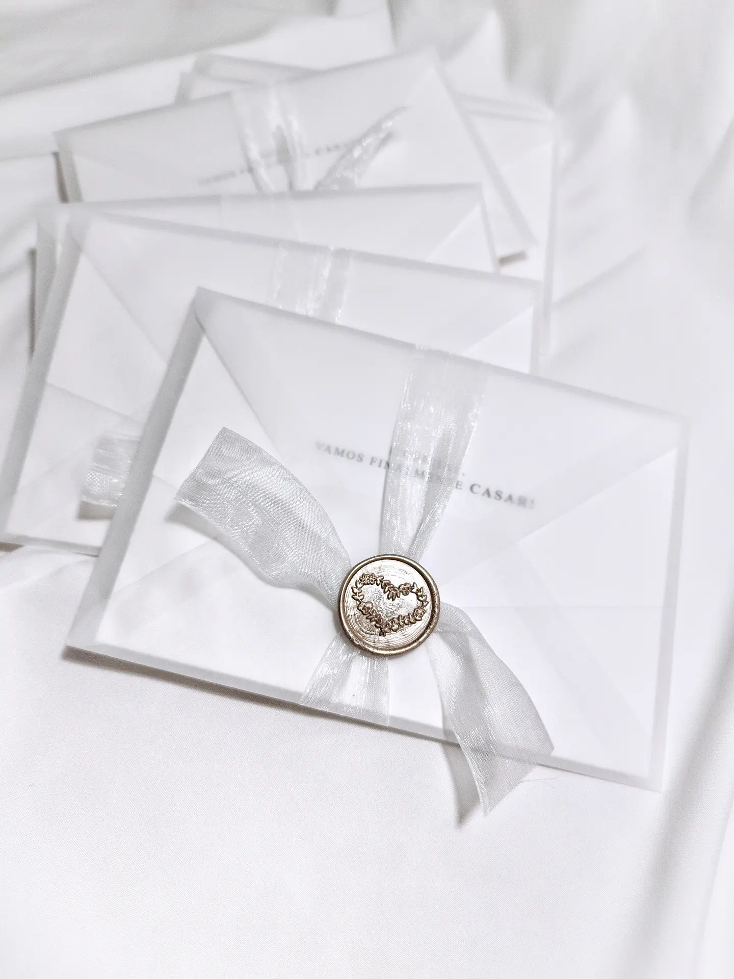 Convite Cristal com Envelope Transparente 4