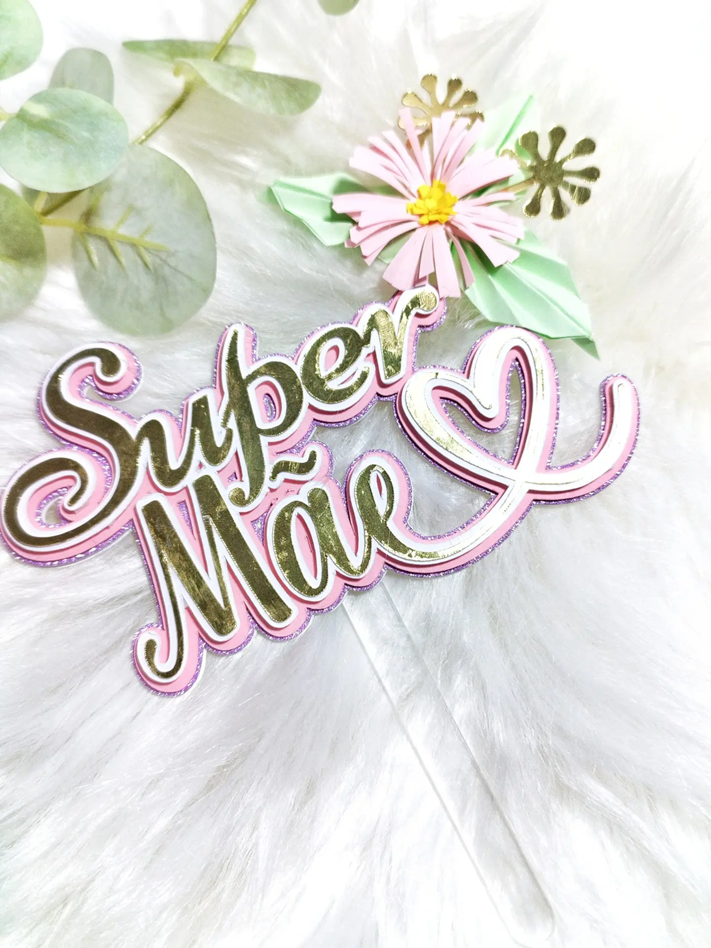 Topo Coração de Super Mãe 1