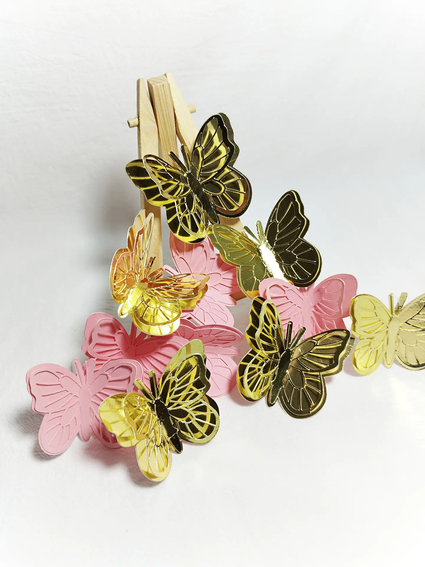 Conjunto Voo Dourado — 12 Borboletas 2