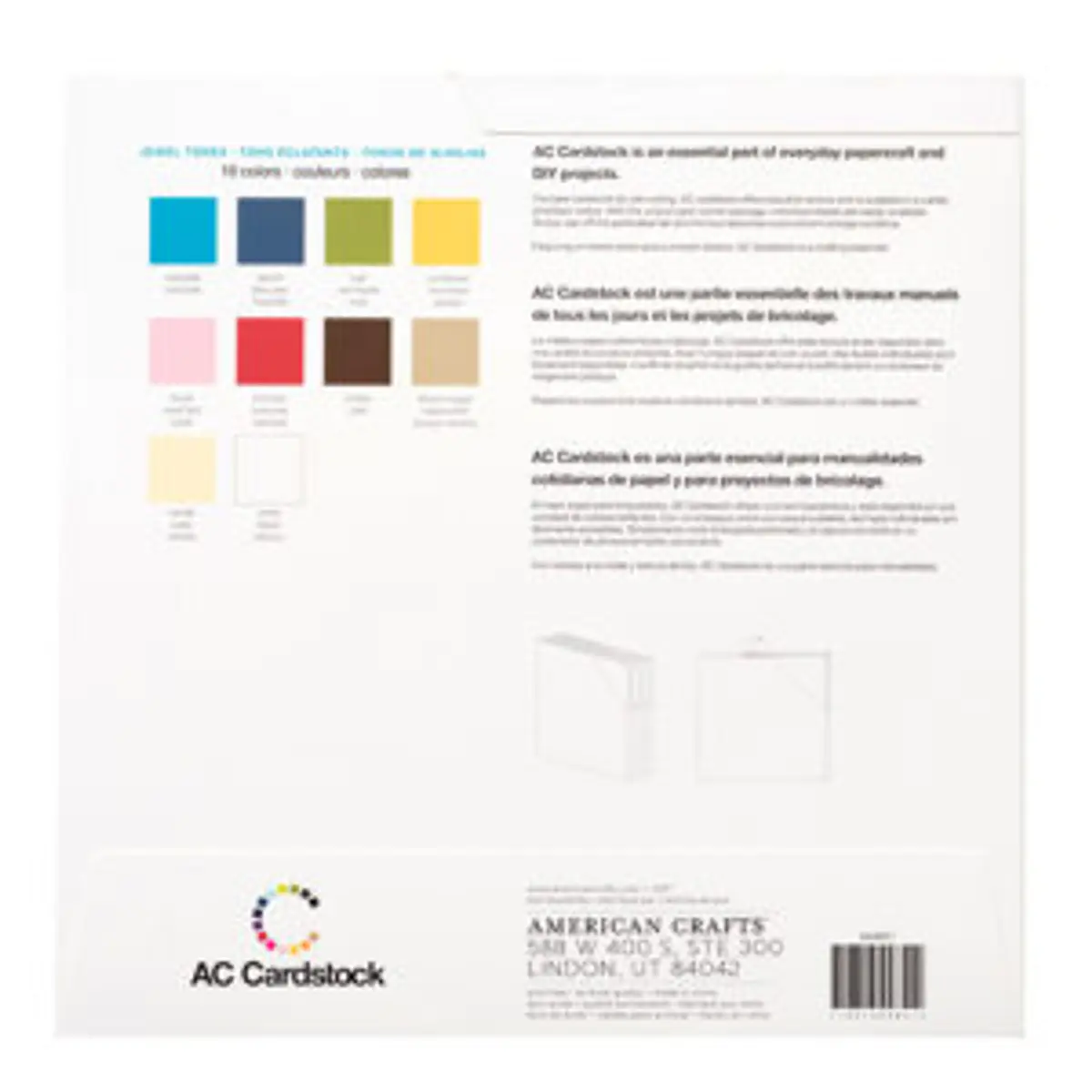 AC Cardstock Jewel Tone Pack 12×12 | Creativarte