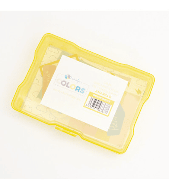 Caja de Plástico Kimidori Colors 4X6 tranparente 