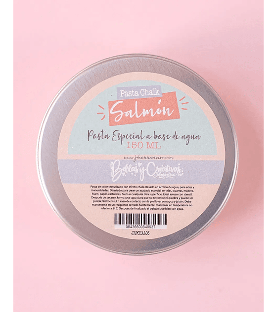 Cream Paste Chalk Salmon Johanna Rivero