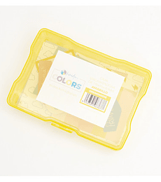 Caja de Plástico Kimidori Colors 4X6 amarilla 