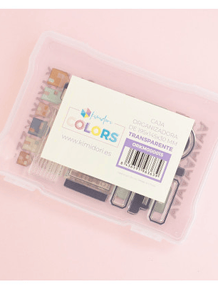 Caja plastica kimidori 5x7 Transparente 