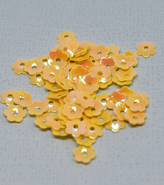Lentejuelas Mini Flores Amarillas 