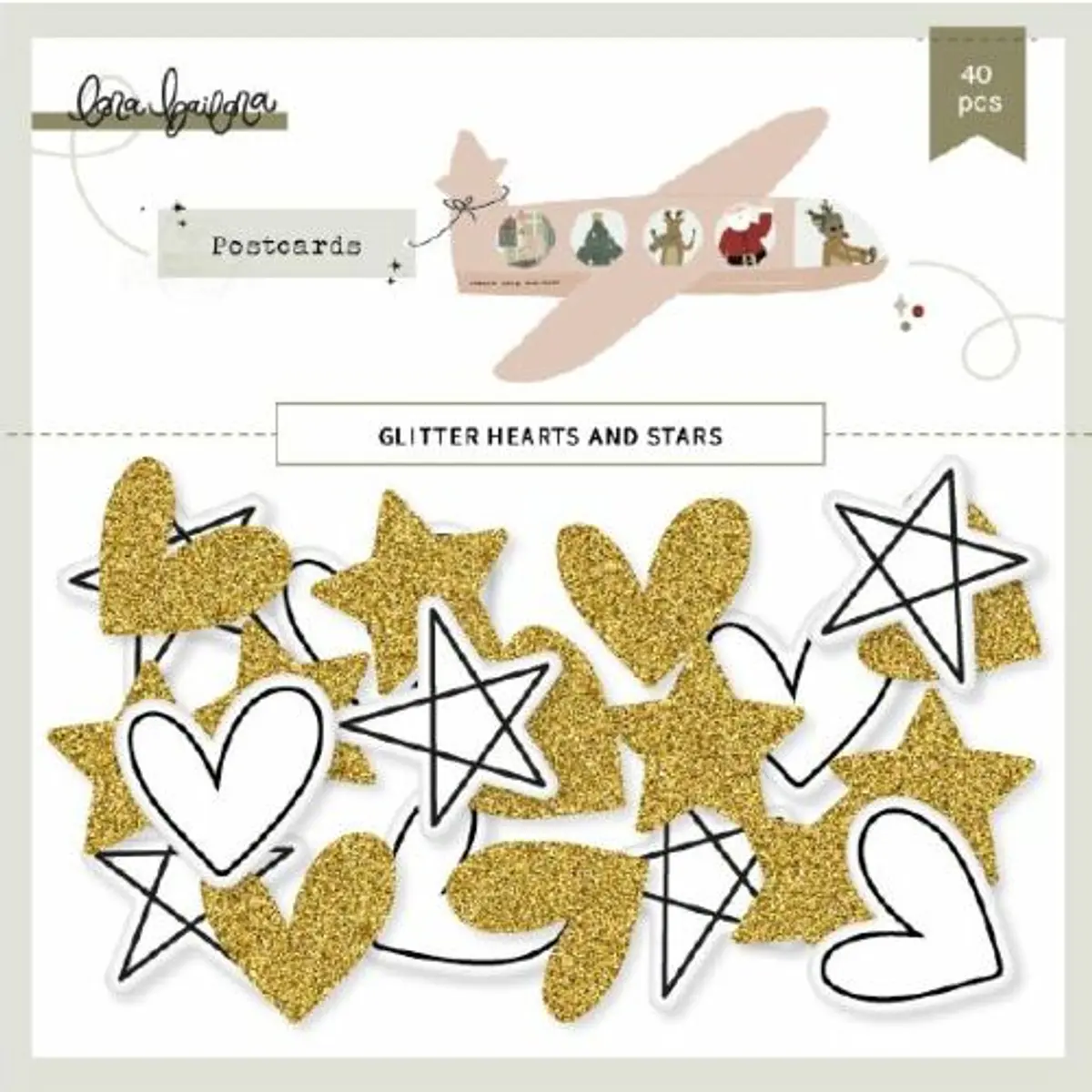 Tarjeta Felicitación Bebé Niño - Claire Giles, Diseño Galés Con Corazones Y Estrella Plateada