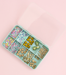 Mini caja con compartimentos Kimidori Colors Mint 