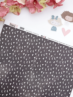 Papel laminado Corazones 