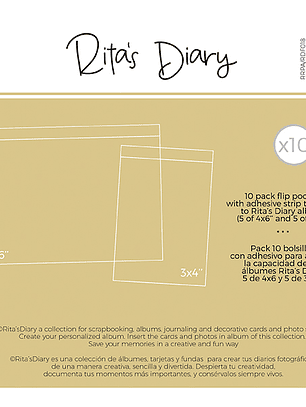 Pack de Foto Flips popurrí para Ritas Diary
