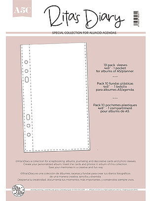 Fundas 4x8 1 bolsillo para carpetas A5 A5C 