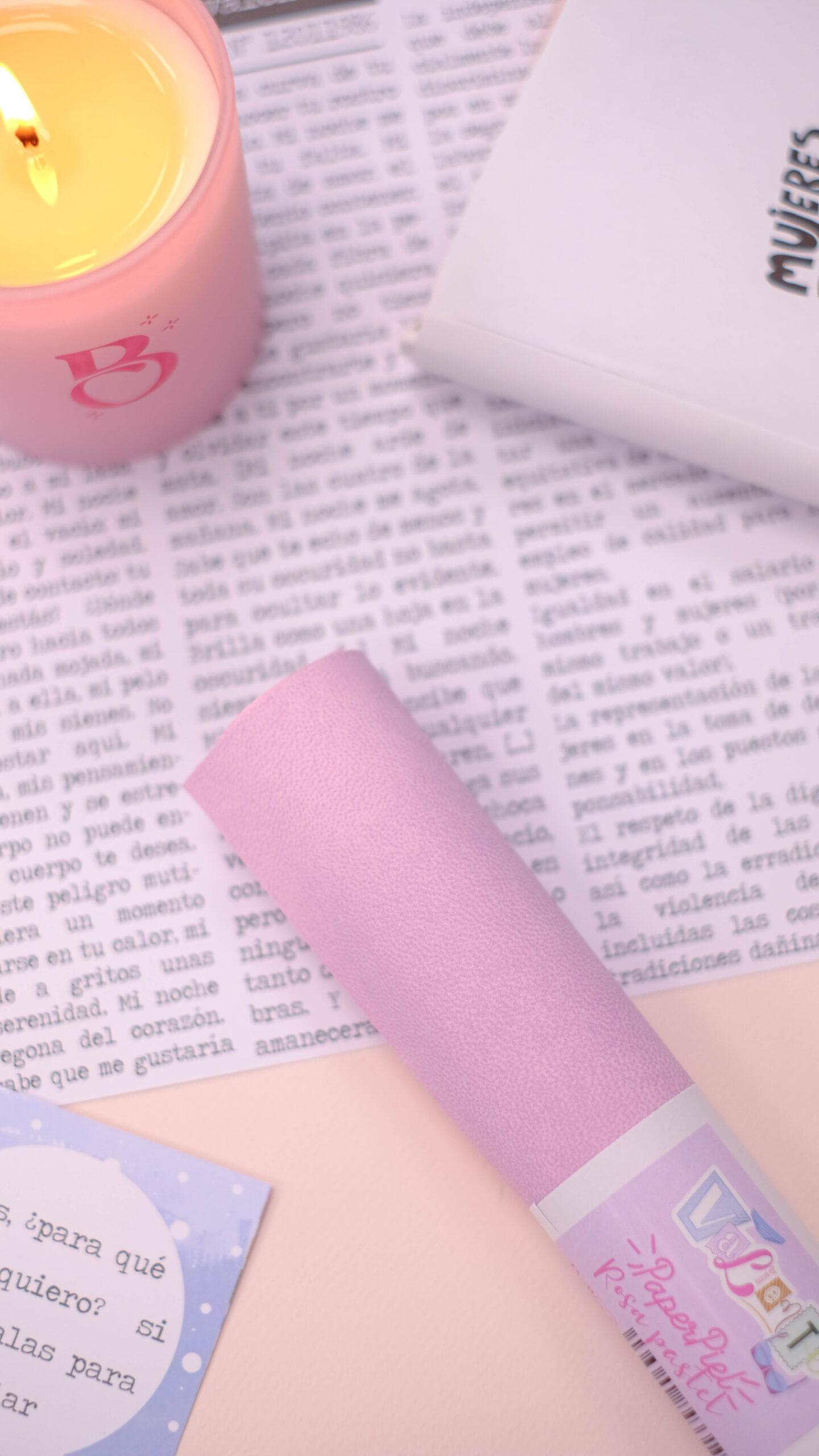 Paper for binding /Paper Rosa Pastel