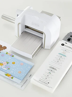 MÁQUINA DE TROQUELADO Y ESTAMPADO SCOUT DE PLATINO BLANCO: PLATAFORMA DE 3,5