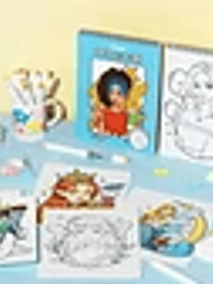 Ohuhu Libro para Colorear Doble Cara Portraits of Joy