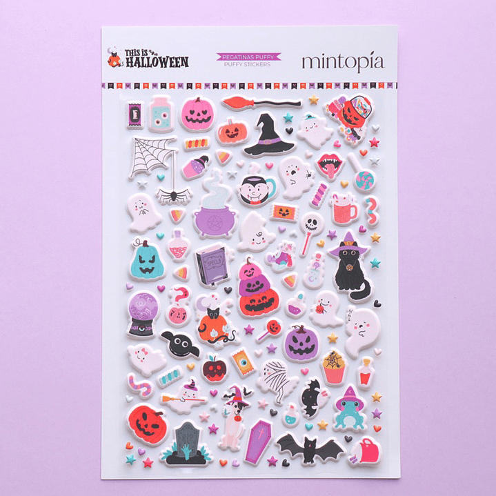 Pegatinas puffy ilustraciones This is Halloween  1