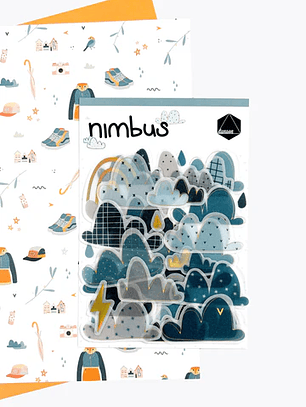 Diecuts vellum con foil Nimbus