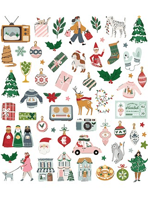 Die cuts ilustraciones MEMORY LANE 