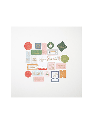 Die cuts lettering MEMORY LANE 