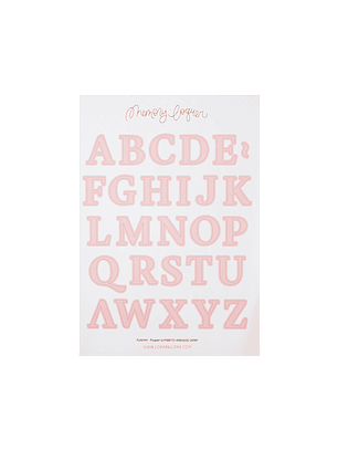 Troquel ALFABETO ANIDADO SERIF 