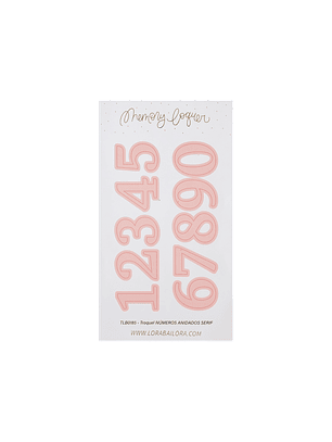 Troquel NÚMEROS ANIDADOS SERIF 