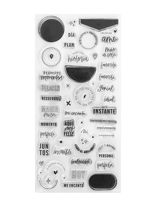 Sello acrílico 11x21 cm Instantes