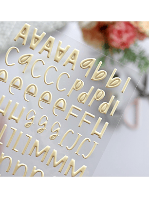 Puffy Stickers Honey Alphabet 