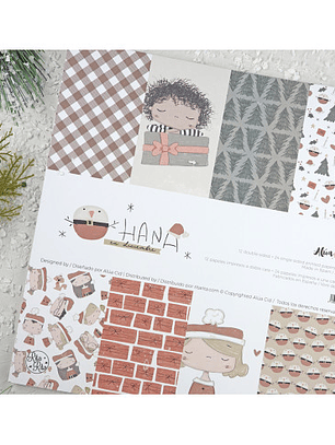 Bloc de papel Ohana en diciembre 12x12 