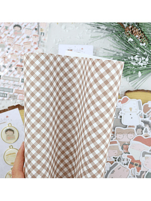 Papel Laminado Vichy Camel 