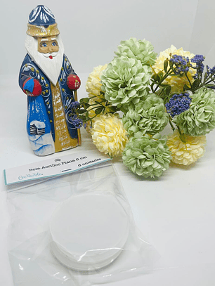 Set de bolas acrilica plana 5 cm