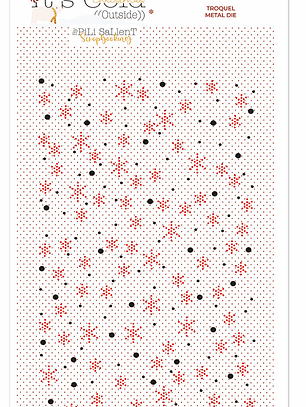 Troquel Fondo nieve Baby It's ColdOutside 