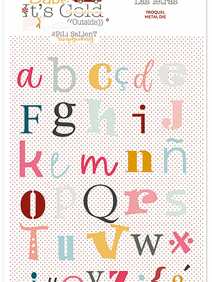 Troquel Alfabeto combinado Baby It'sCold Outside 