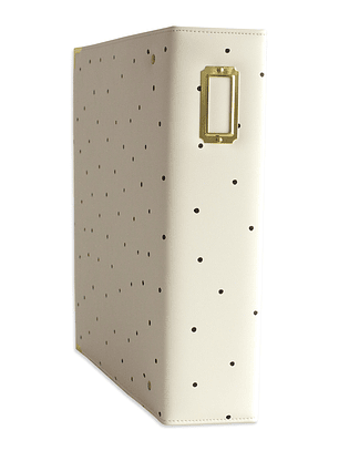 Álbum 9x12 Kimidori Colors 2025DELUXE Cuero Vegano Black Dots 