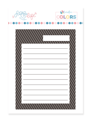 Sello Scrap Your Life Tarjeta para Journaling 