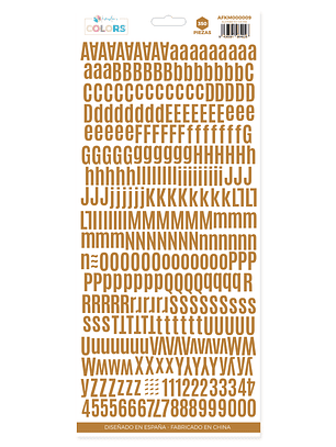 Alfabeto Kimidori Colors básico Ocre 