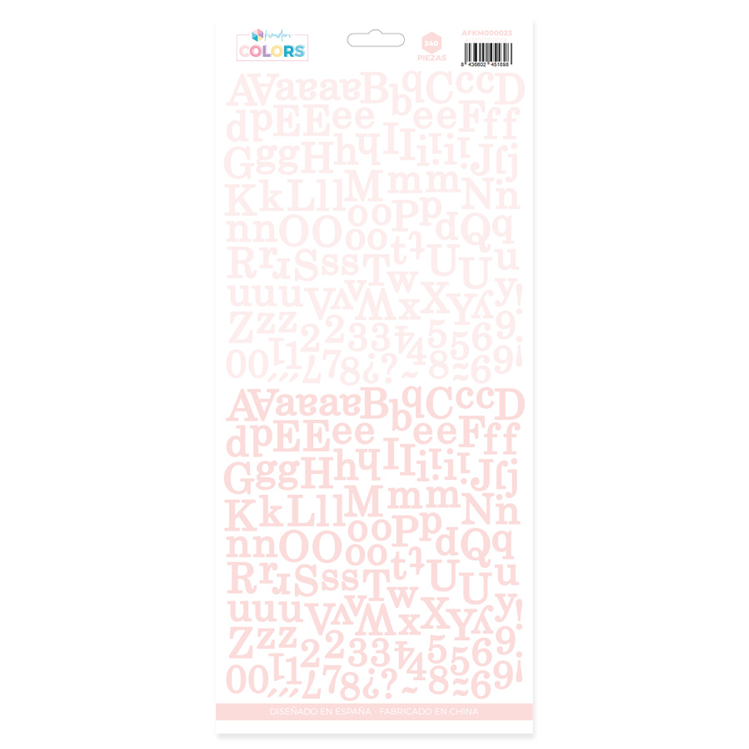Alfabeto Kimidori Colors básicoSchoolbook Rosa  1