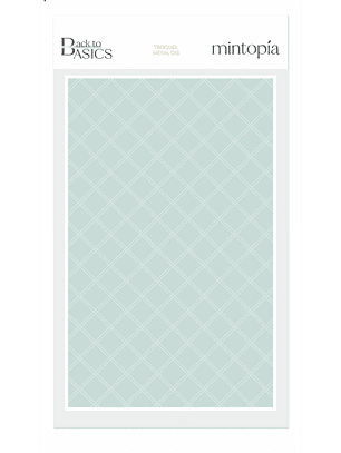 Troquel BTB Mintopía Fondo Cuadrícula cosida