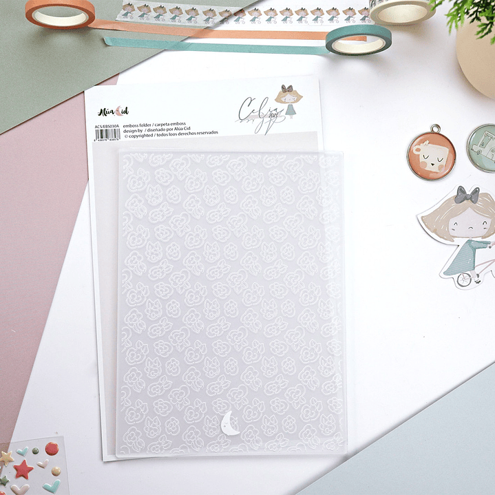 Carpeta Embosing Flores Celia- Alice 2