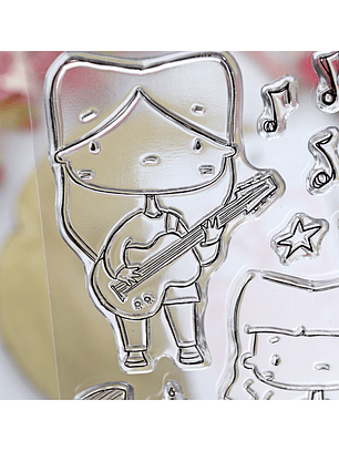 Sello con troquel Ohana de fiesta A5 