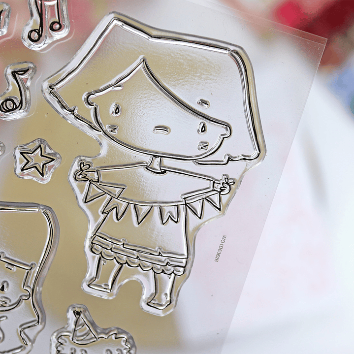 Sello con troquel Ohana de fiesta A5  3