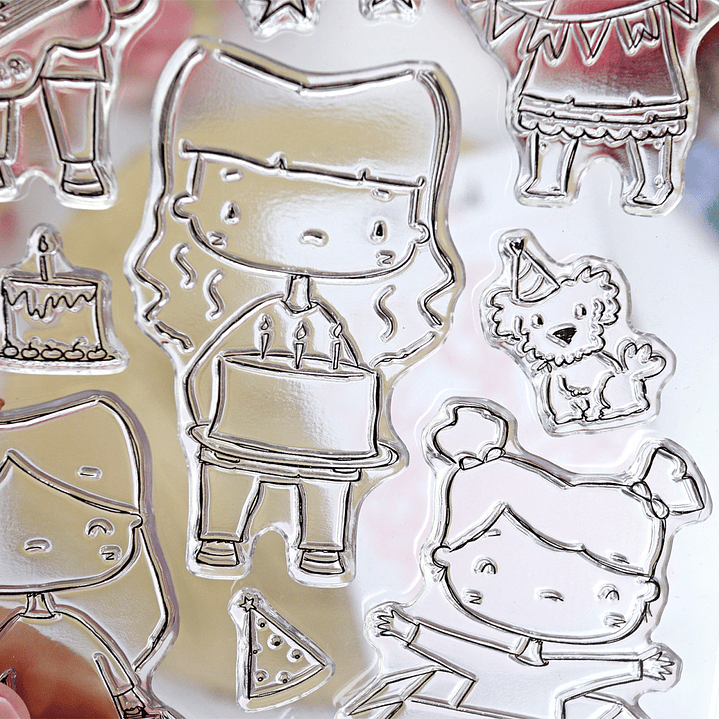 Sello con troquel Ohana de fiesta A5  6