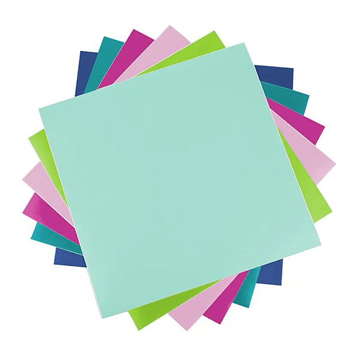 SILH. SET 6 LAMINAS COLORES VINILO 30x30CM  2