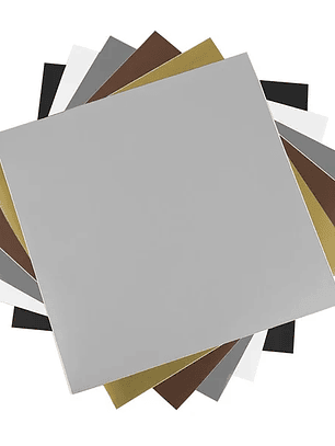 SILH. SET 6 LAMINAS COLORES VINILO 30x30CM 