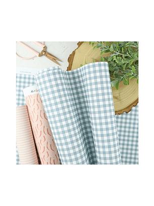 Papel laminado Vichy Azul XXL | Alúa Cid