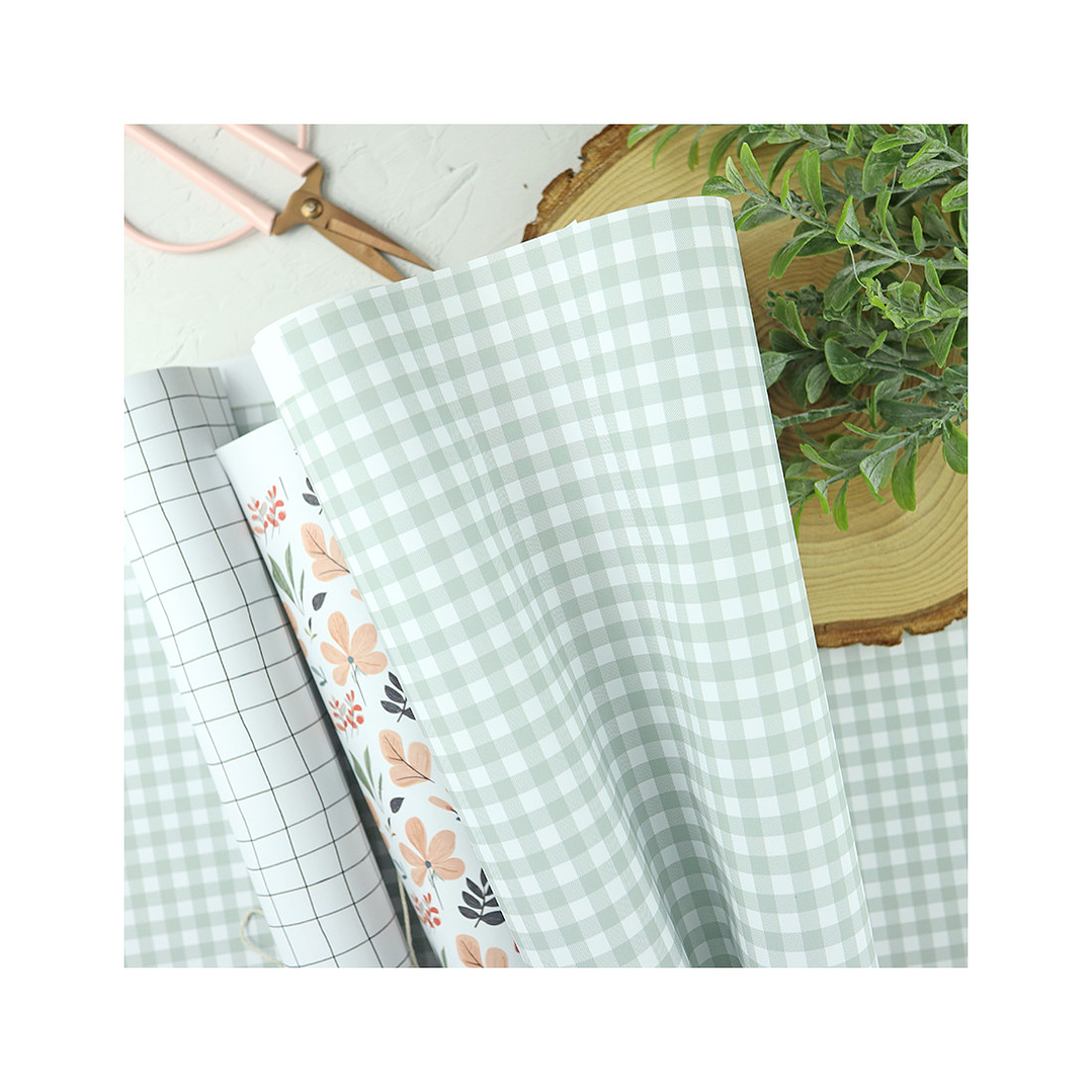 Papel Laminado Vichy Menta XXL | Alúa Cid 1