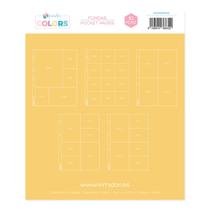 Fundas 9x12 Kimidori Colors Packvariado modelo 2  1