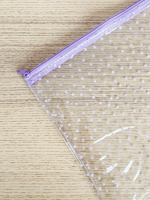 Estuche A4 Card Attack Lunares lila 