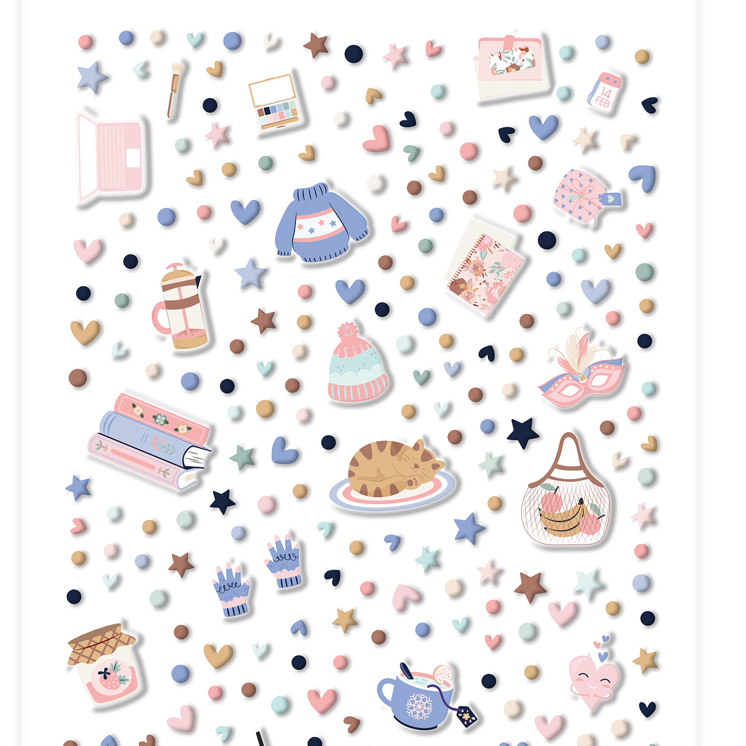 Pegatinas puffy SYL Enero y Febrero 2026 1