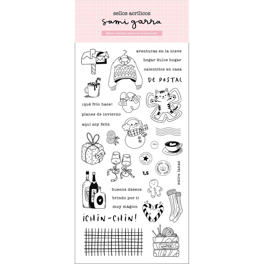 Sello Postales de Invierno 1