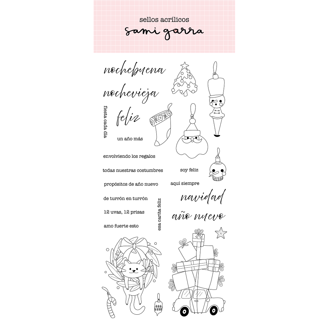 Purpurina - Sello Ilustraciones 10x24 cm 26 piezas 1